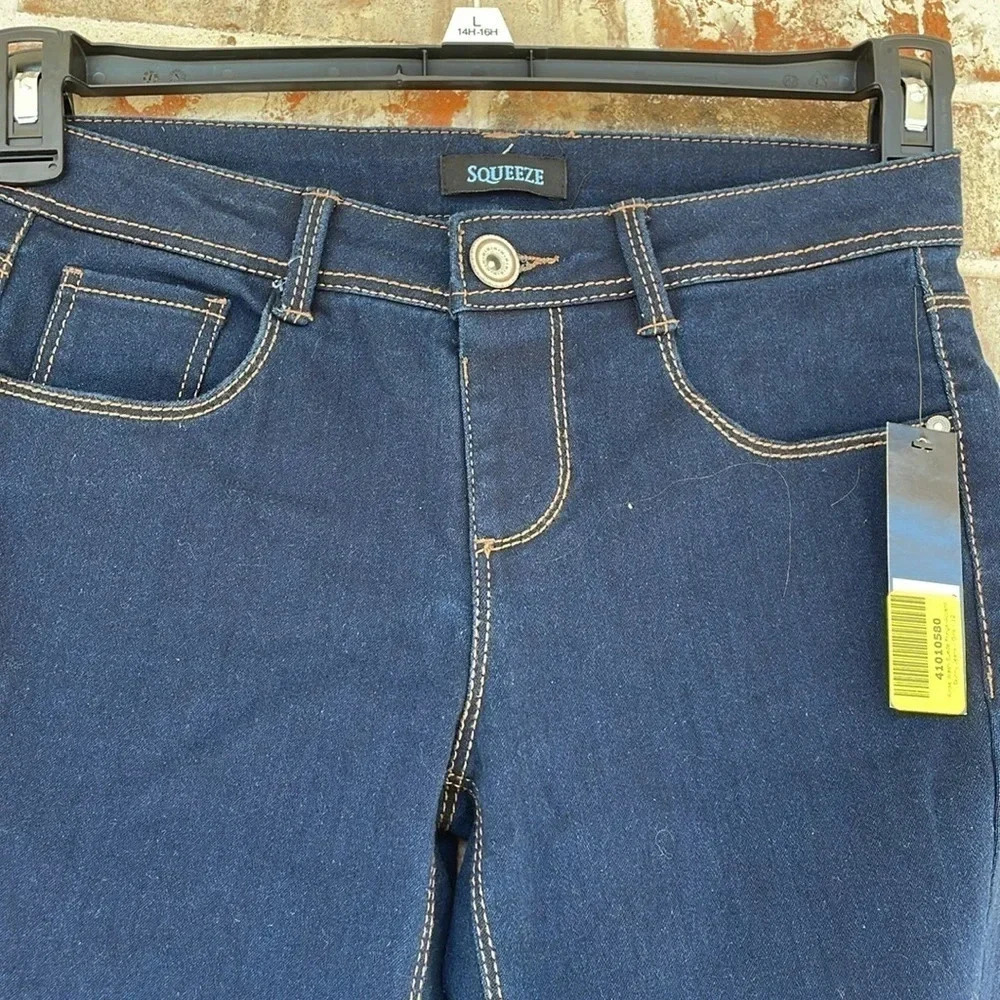 Squeeze Dark Blue NWT Girls Skinny Jeans - Picture 4 of 8